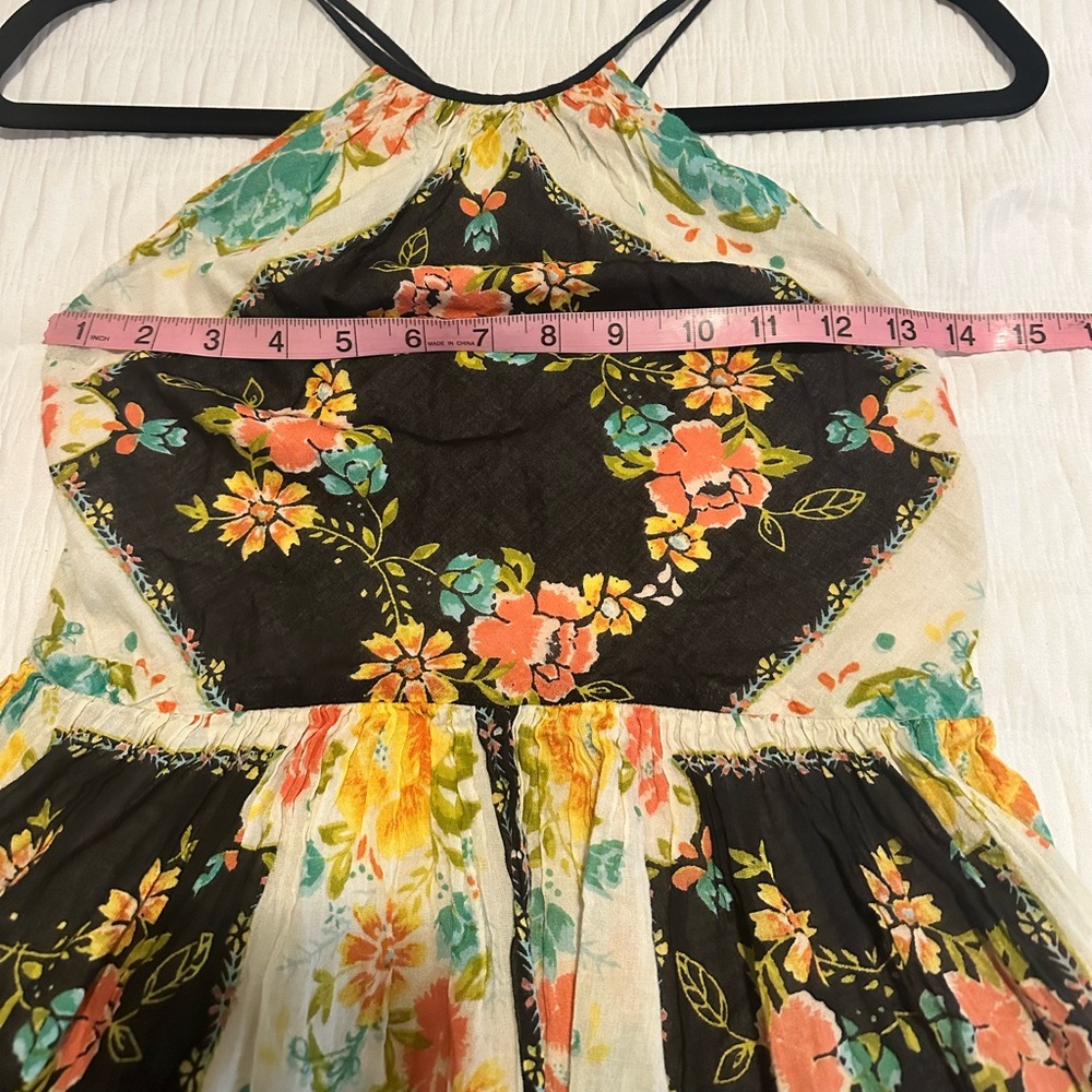 Ecote Black and Green Halter Sundress - Picture 7 of 12
